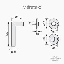 Thema Pro Inox körrozettás