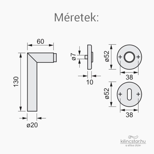 Thema Pro Inox körrozettás