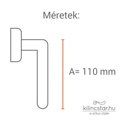 Sofia Fényes króm ablakkilincs