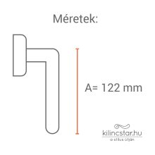 Tolosa Szatén réz ablakkilincs