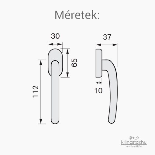 Marika Matt króm ablakkilincs