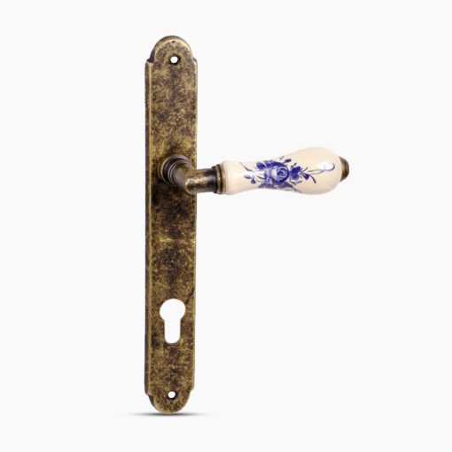 Diána Porcelán-Patinás Kék Virágos 55mm PZ