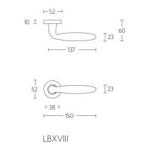 Formani Basics LB18 Szatén fekete körrozettás
