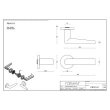 Formani Inc PBI101G PVD Szatén fekete körrozettás